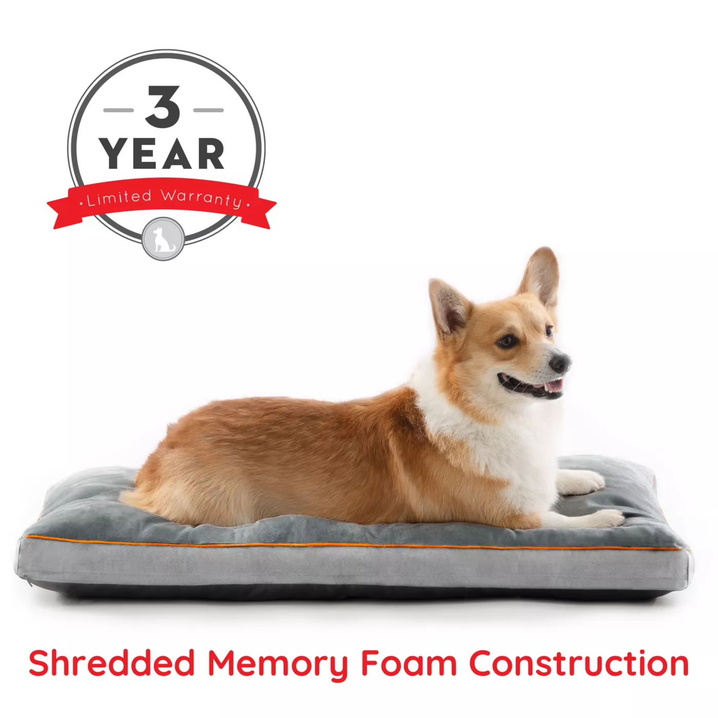 Brindle soft shredded memory foam dog bed best sale