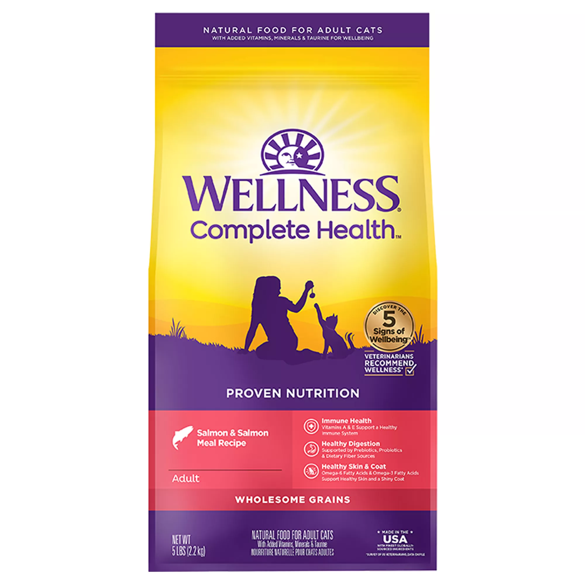 Wellness® Complete Health Balanced Nutrition Cat Food, Salmon