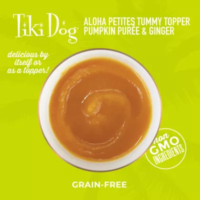 Product Tiki Dog® Tummy Topper All Life Stage Dog Food Topper - Pumpkin Purée