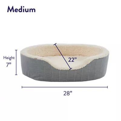 Product Top Paw® Orthopedic Cuddler Striped Dog Bed