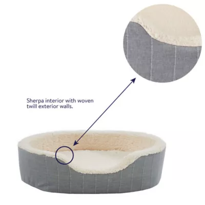 Product Top Paw® Orthopedic Cuddler Striped Dog Bed