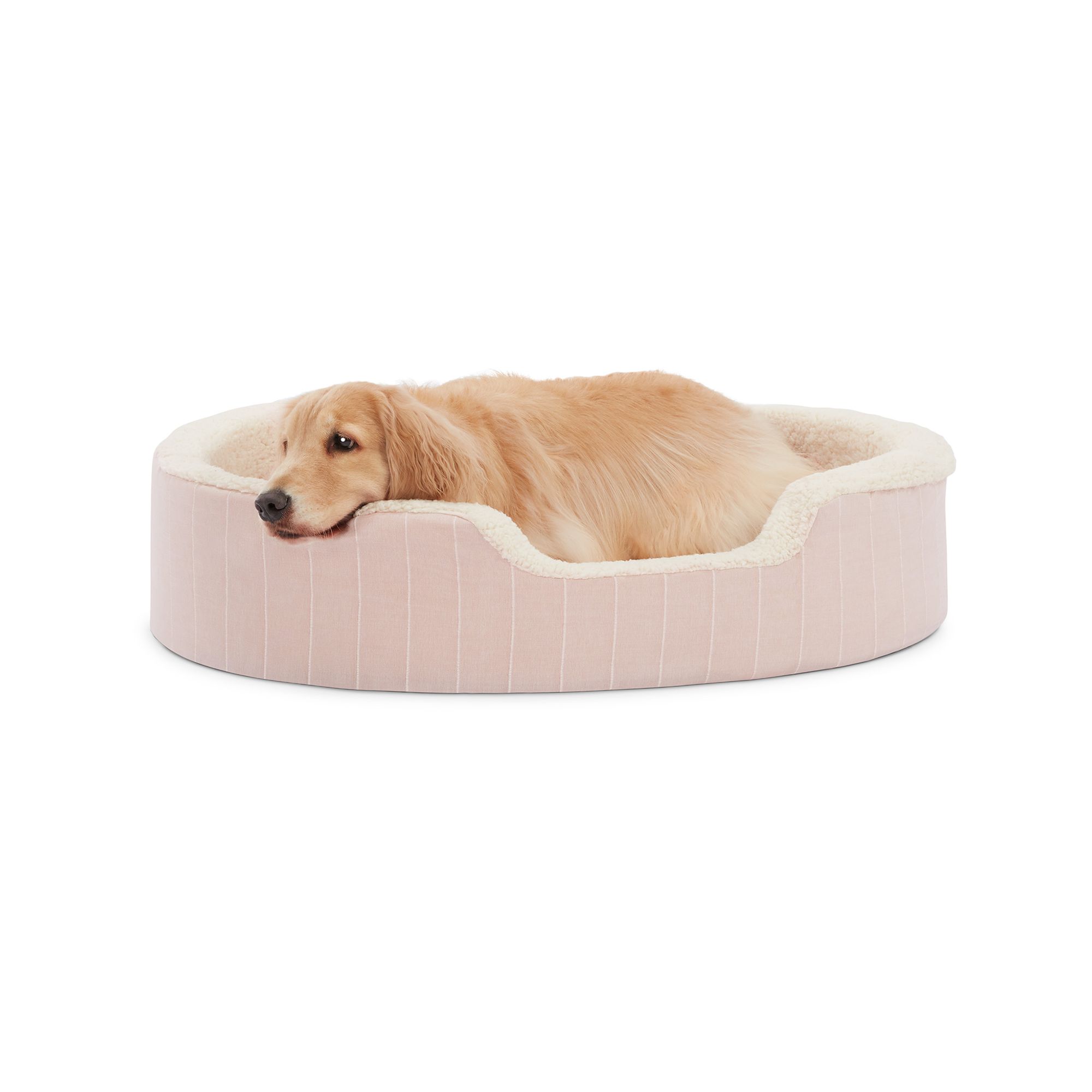 Top Paw Orthopedic Cuddler Striped Dog Bed