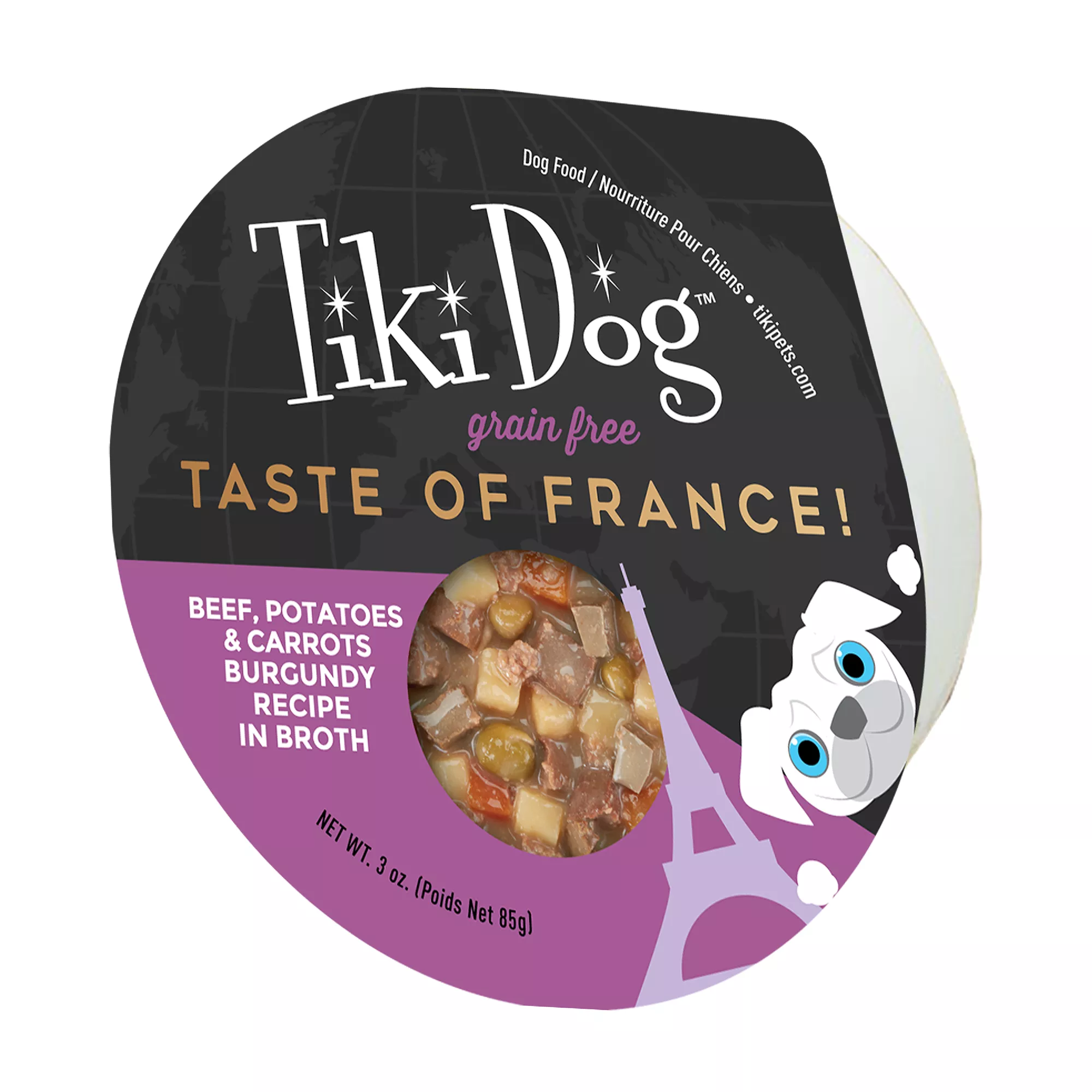 Tiki Dog® Taste of France All Life Stage Wet Dog Food - Beef & Potatoes Burgundy