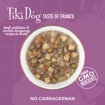 Product Tiki Dog® Taste of France All Life Stage Wet Dog Food - Beef & Potatoes Burgundy