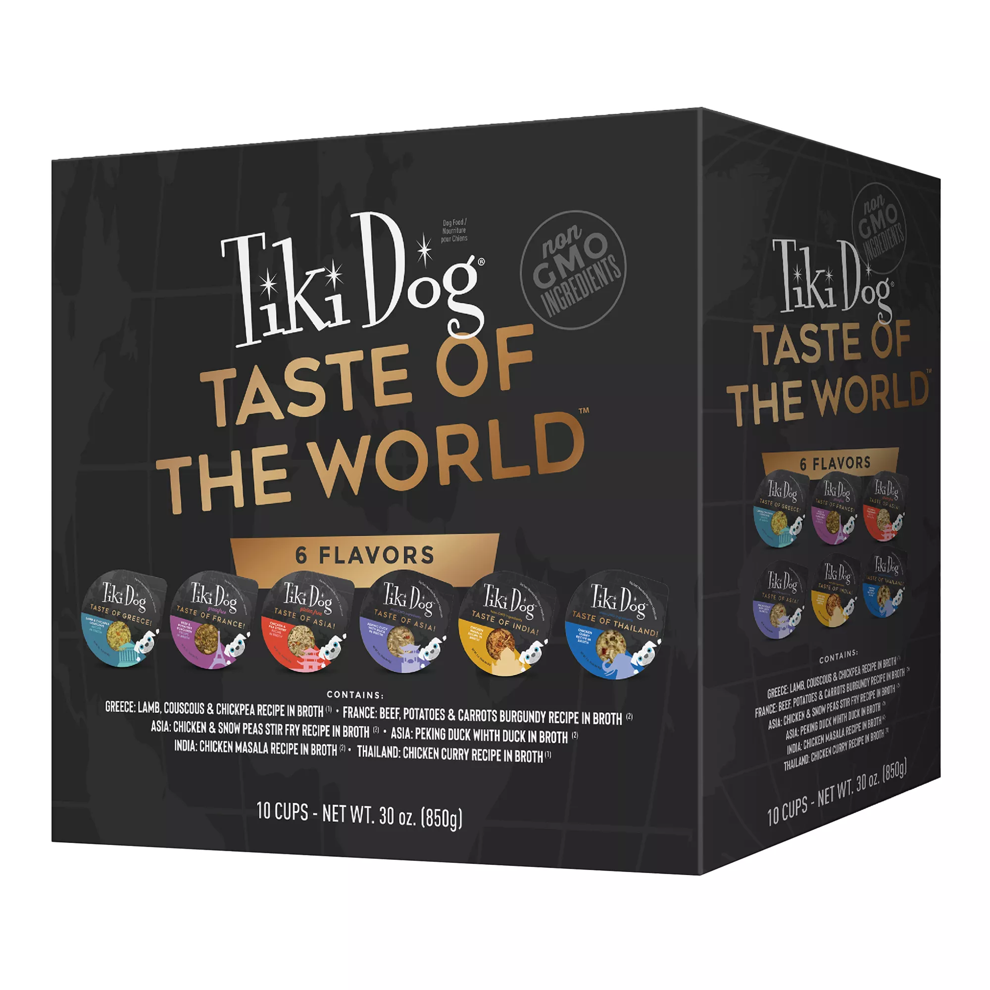 Tiki Dog® Taste of World All Life Stage Wet Dog Food - Variety Pack, 10 Count