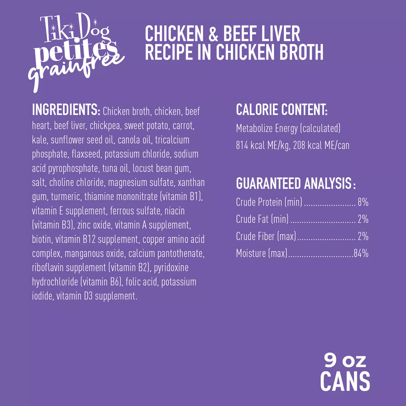 Tiki Dog Aloha Petites All Life Stage Wet Dog Food Chicken Beef