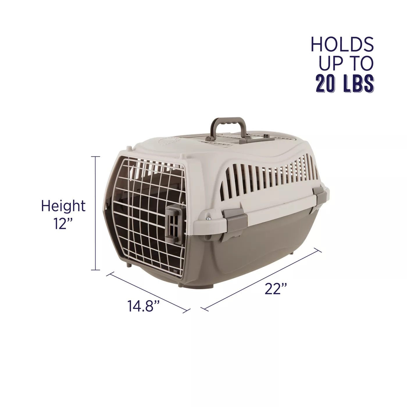 Pet carrier fashion door