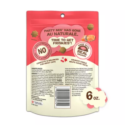 Product Purina® Friskies® Party Mix Natural Yums Adult Cat Treats - Salmon, Natural, No Artificial Colors