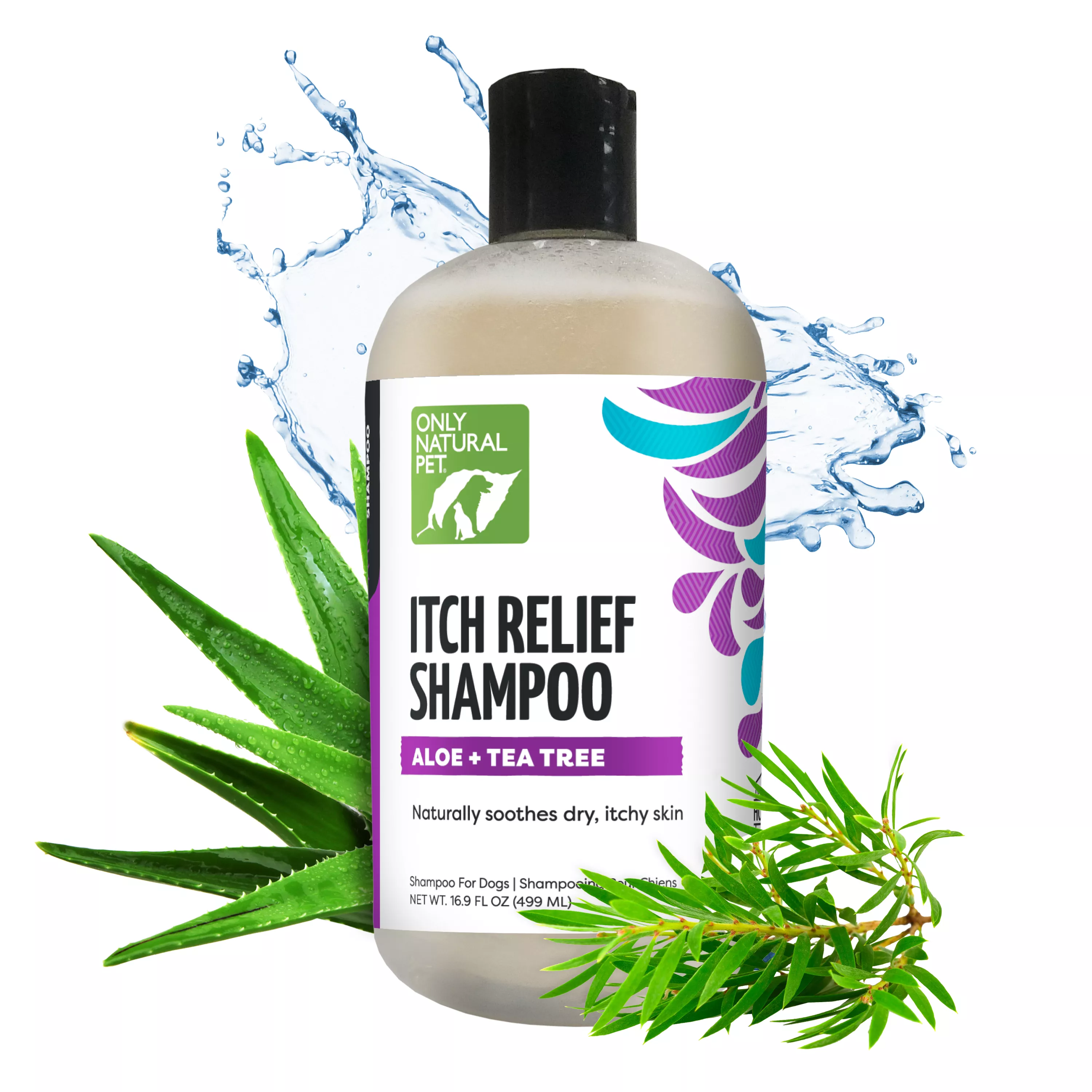 Only Natural Pet® Itch Relief Shampoo for Dogs - Dry, Itchy Skin - Aloe + Tea Tree - 16.9 Fl Oz