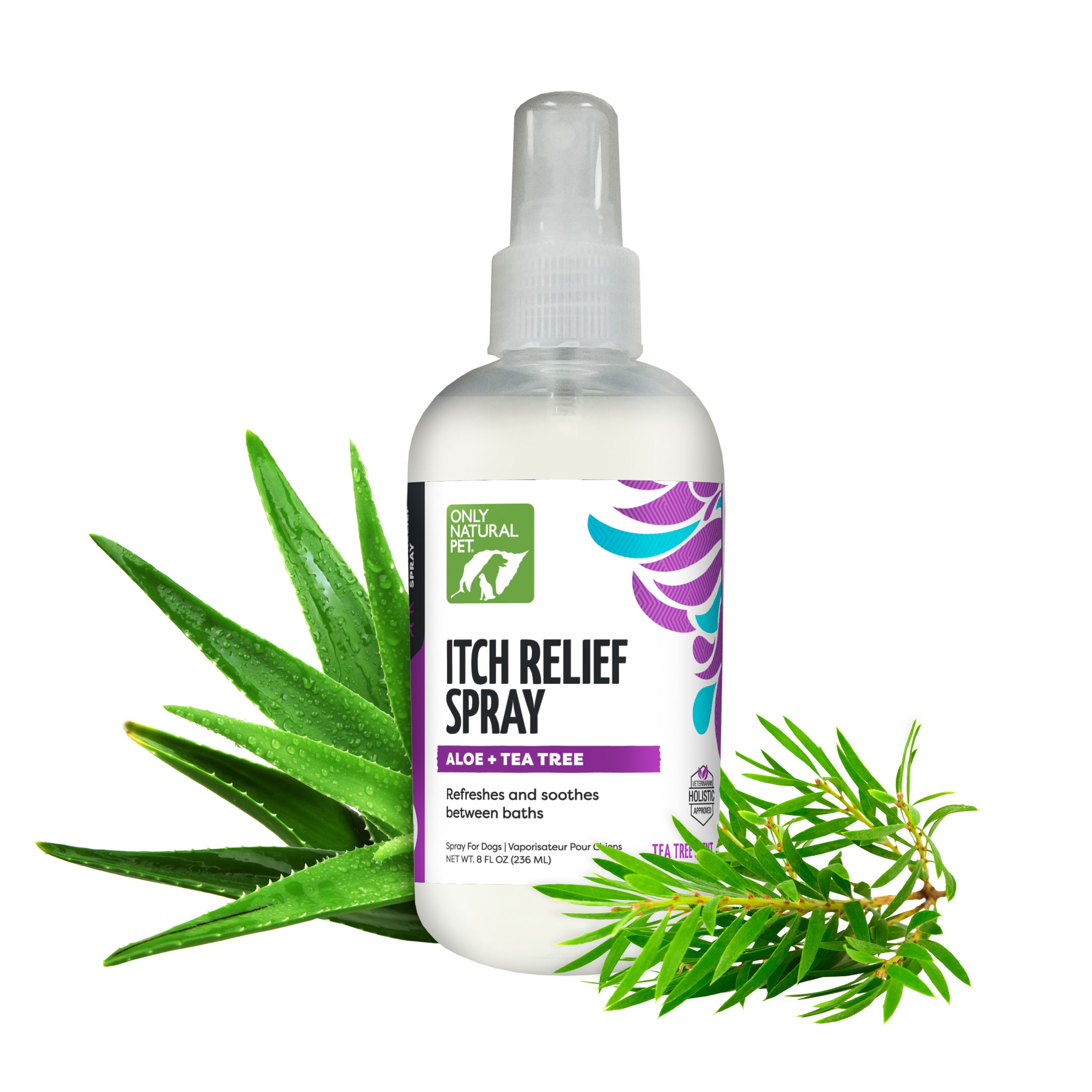 Only Natural Pet Itch Relief Dog Spray with Aloe and Tea Tree