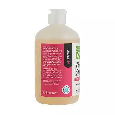 Product Only Natural Pet® 2-in-1 Puppy Shampoo - Cleanse Condition - Aloe + Shea Butter - 16.9 Fl Oz