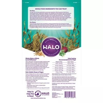 Product HALO® Vegan Adult Dog Food - Natural, Holistic Ocean of Vegan Recipe