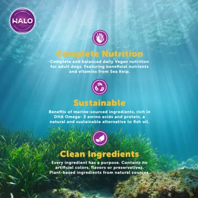 Product HALO® Vegan Adult Dog Food - Natural, Holistic Ocean of Vegan Recipe