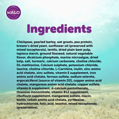 Product HALO® Vegan Adult Dog Food - Natural, Holistic Ocean of Vegan Recipe