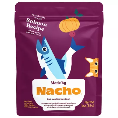 Product Made By Nacho™ Cuts in Gravy with Bone Broth Cat Food 3oz - Salmon