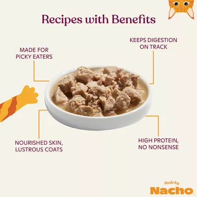 Product Made By Nacho™ Cuts in Gravy with Bone Broth Cat Food 3oz - Salmon