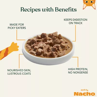 Product Made By Nacho™ Cuts in Gravy with Bone Broth Cat Food 3oz - Beef