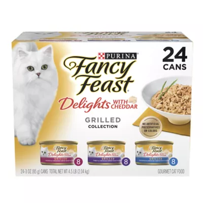 Product Fancy Feast® Delights with Cheddar All Life Stages Cat Wet Food - Variety Pack, 24 CT, 72 OZ