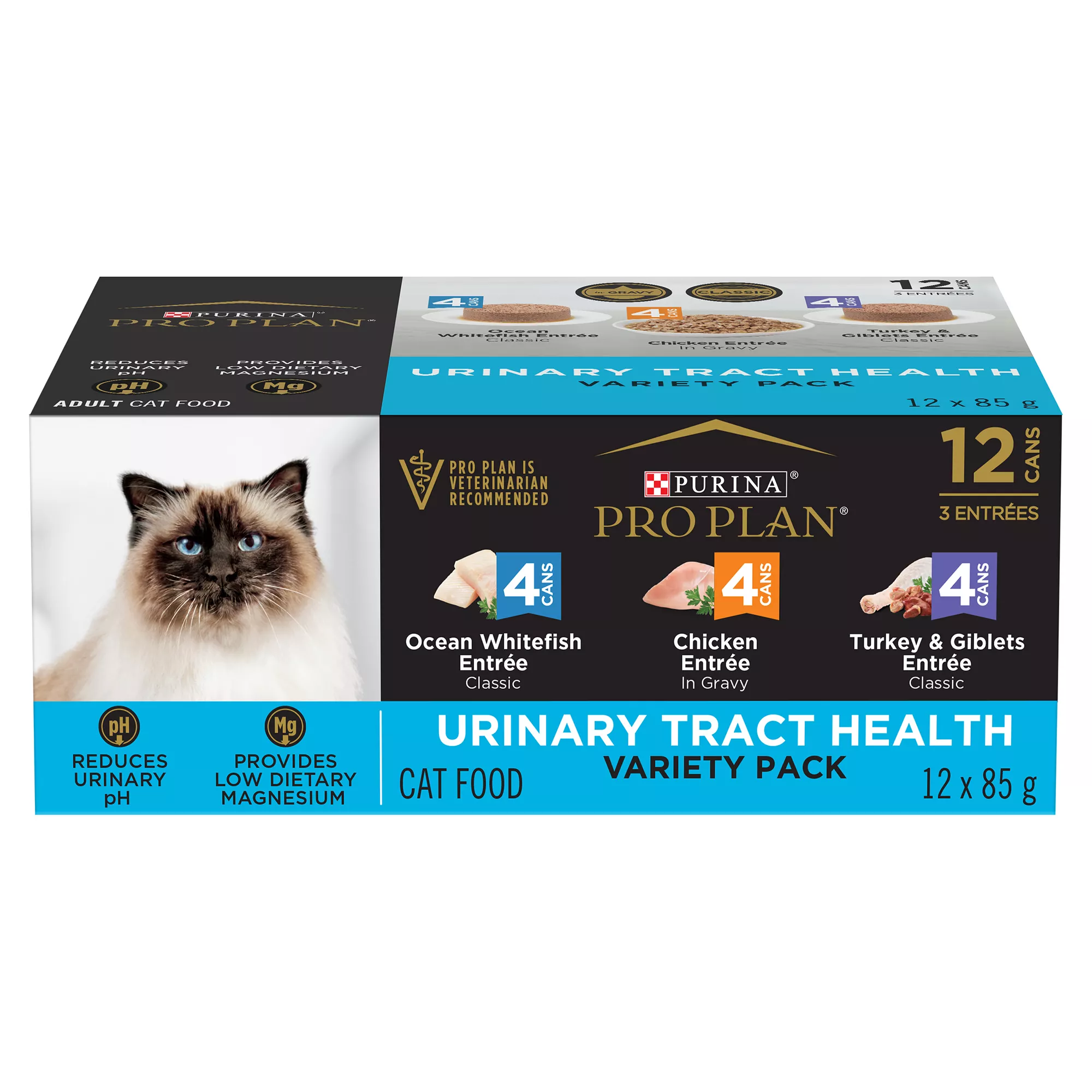 Purina Pro Plan Specialized Urinary Tract Health Oceanfish, Chicken, Turkey, Wet Cat Food 12 count