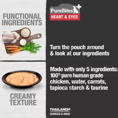 Product Purebites® Squeezables Daily Health Support Dog Food Topper - Heart & Eyes