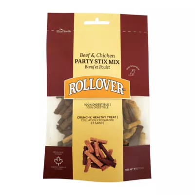 Product Rollover Party Stix Mix Dog Treat - Beef & Chicken