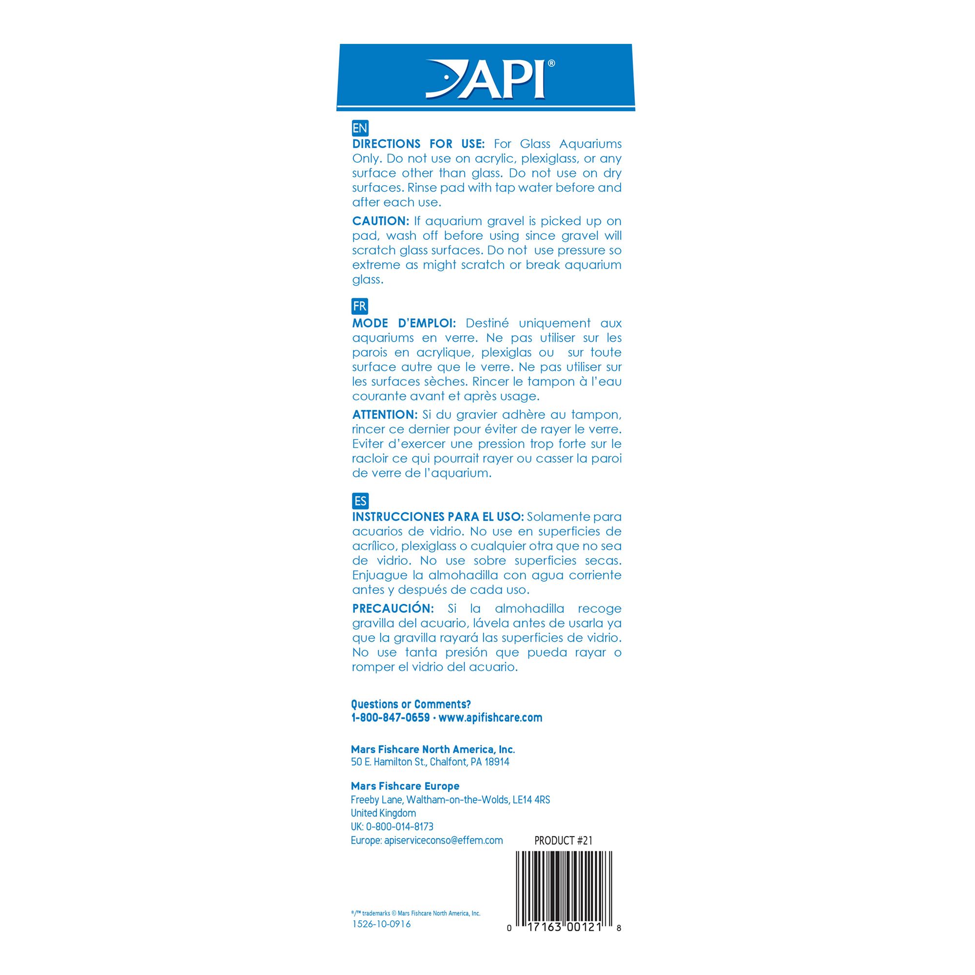 API® Algae Scraper - Algae Cleaning Tool for Fish Tanks - thumbnail 2