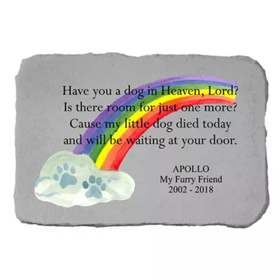 Product Kay Berry Have You A Dog In Heaven With Rainbow Personailzed Memorial Stone