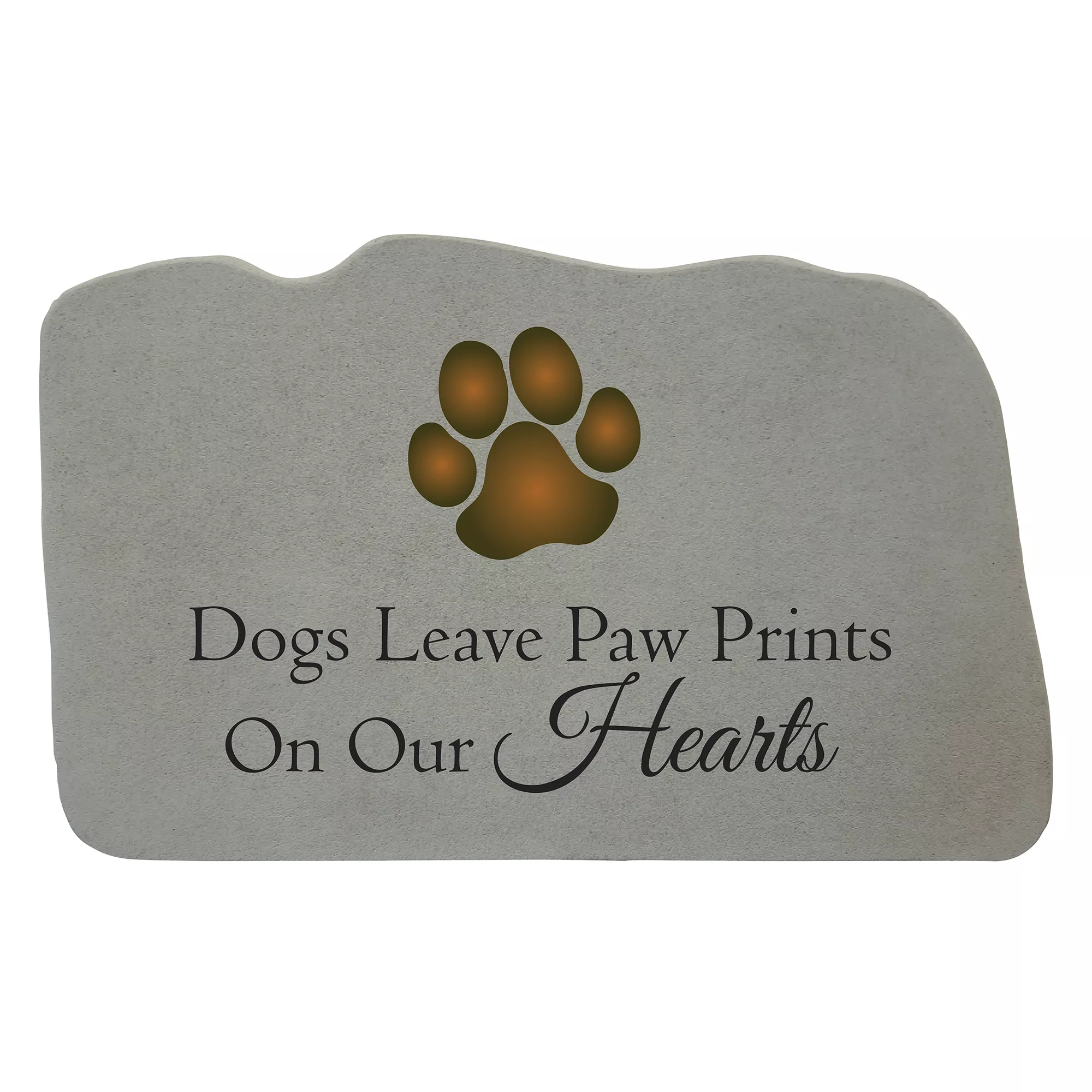 Kay Berry Dogs Leave Paw Prints With Paw Print Memorial Stone