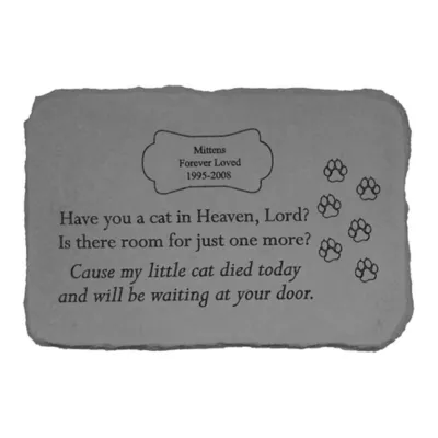 Product Kay Berry Have You A Cat In Heaven Personalized Memorial Stone