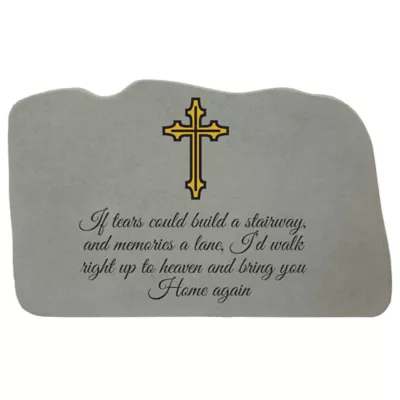 Product Kay Berry If Tears Could Build A Stairway With Cross Personalized Pet Memorial Stone