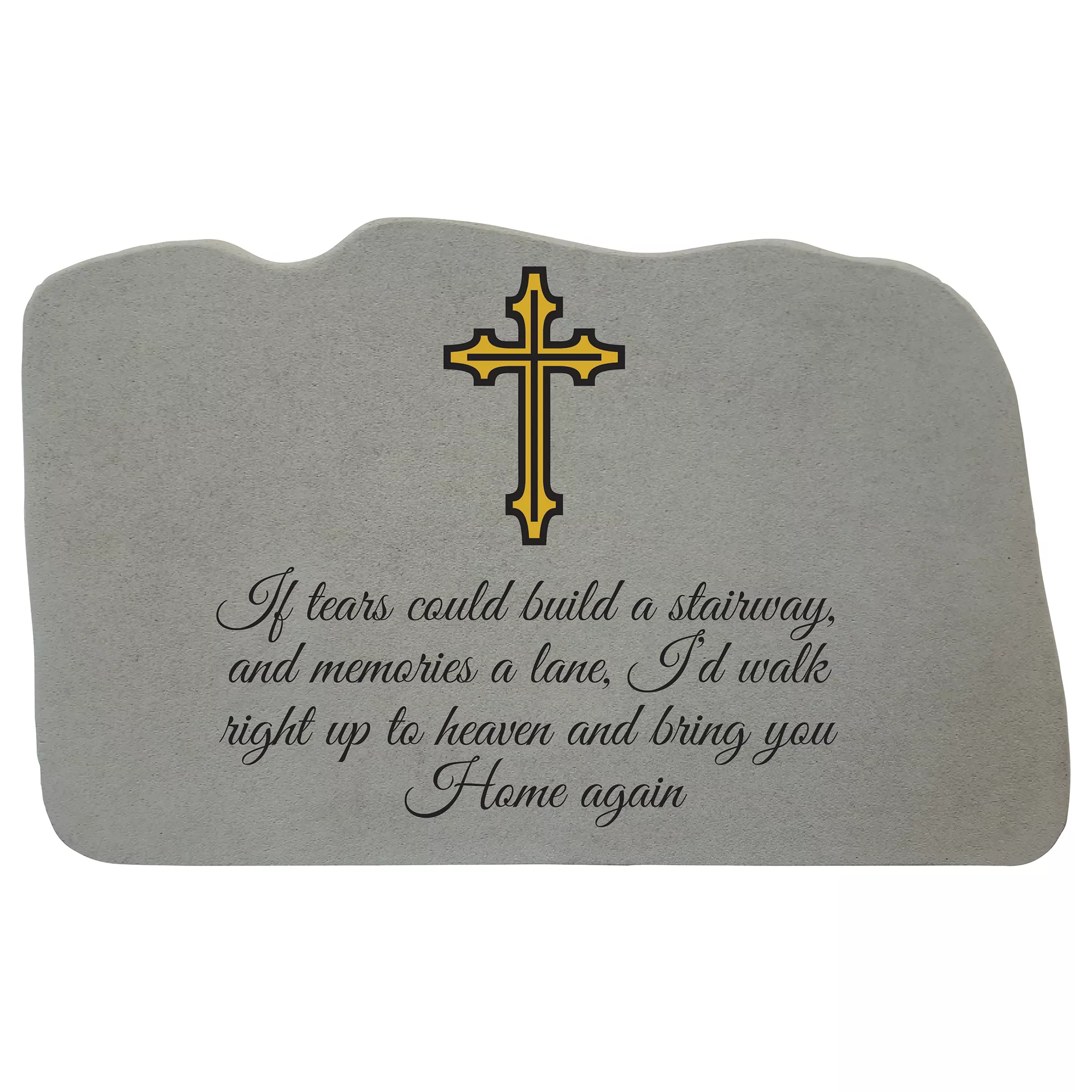 Kay Berry If Tears Could Build A Stairway With Cross Personalized Pet Memorial Stone