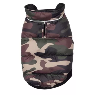Hip Doggie Camo Flex-Fit Reversible Water Repellant Dog Coat - Image 1