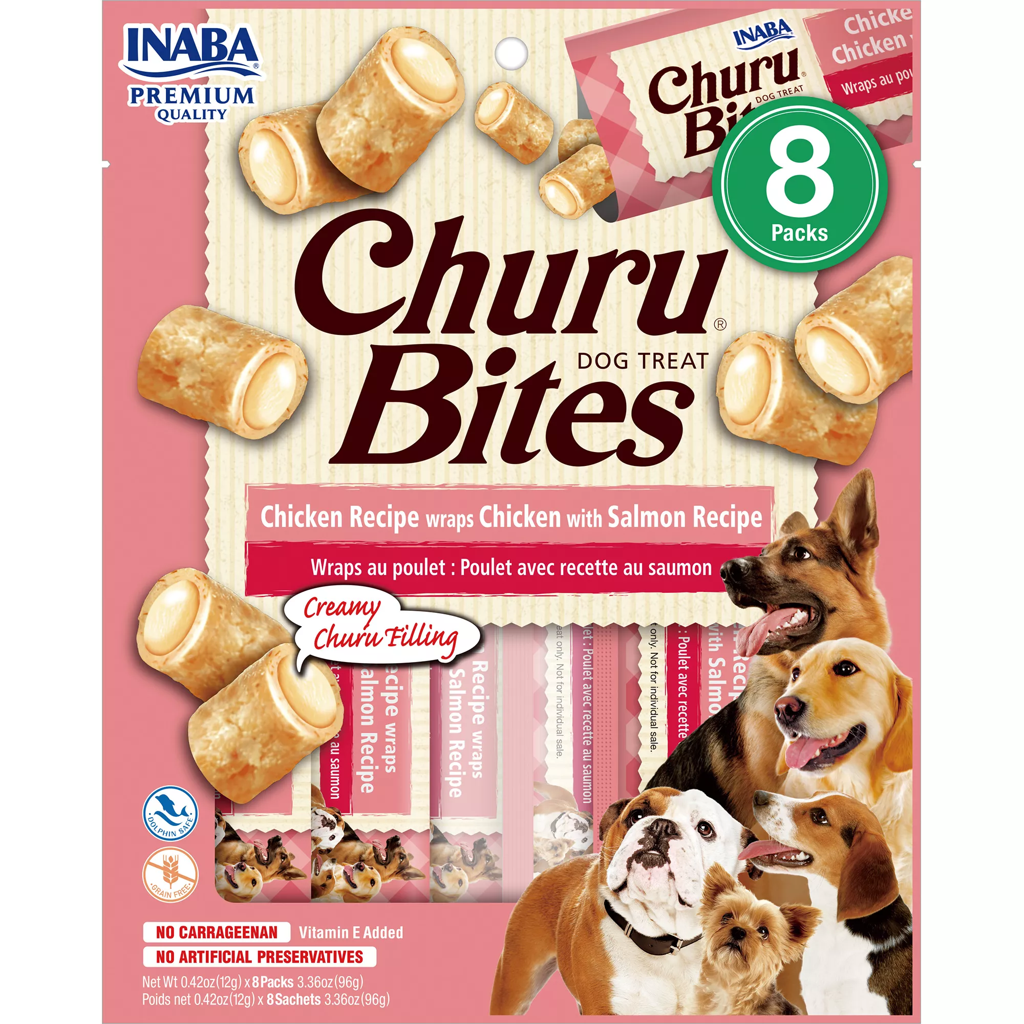 Inaba Churu Bites Dog Treats - Chicken & Salmon