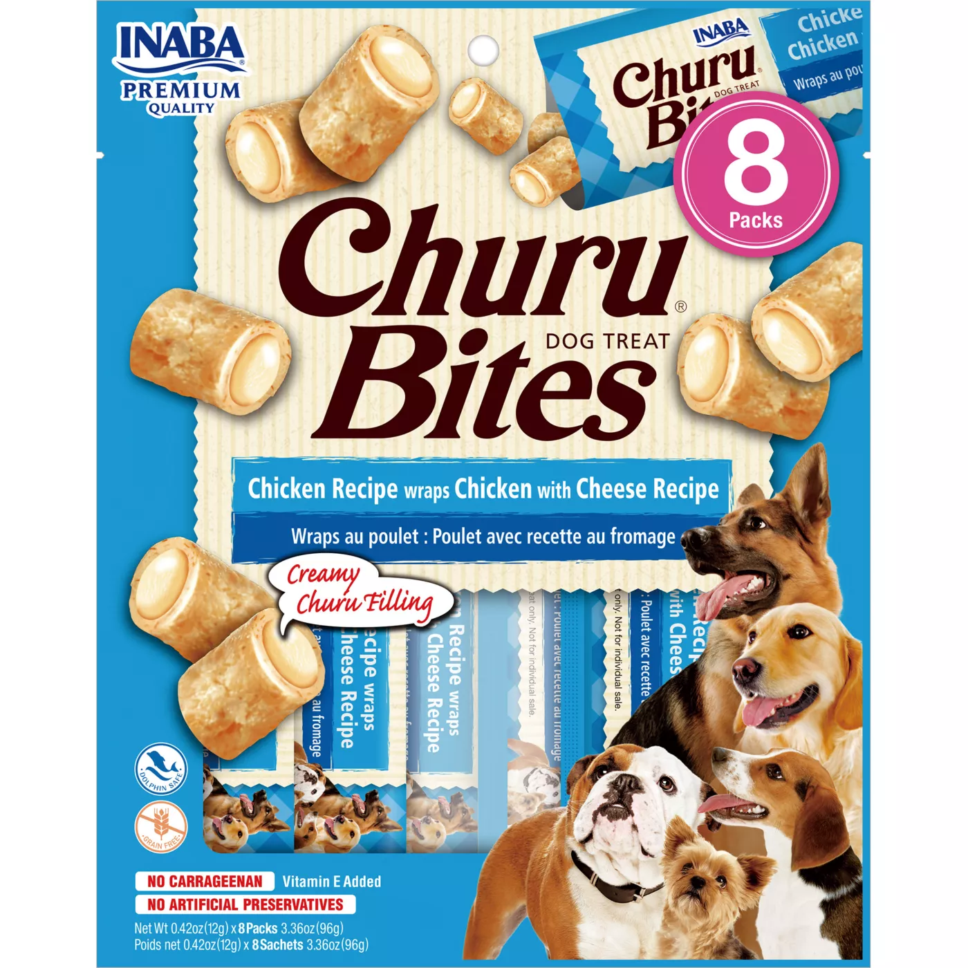 Inaba Churu Bites Dog Treats Chicken Cheese