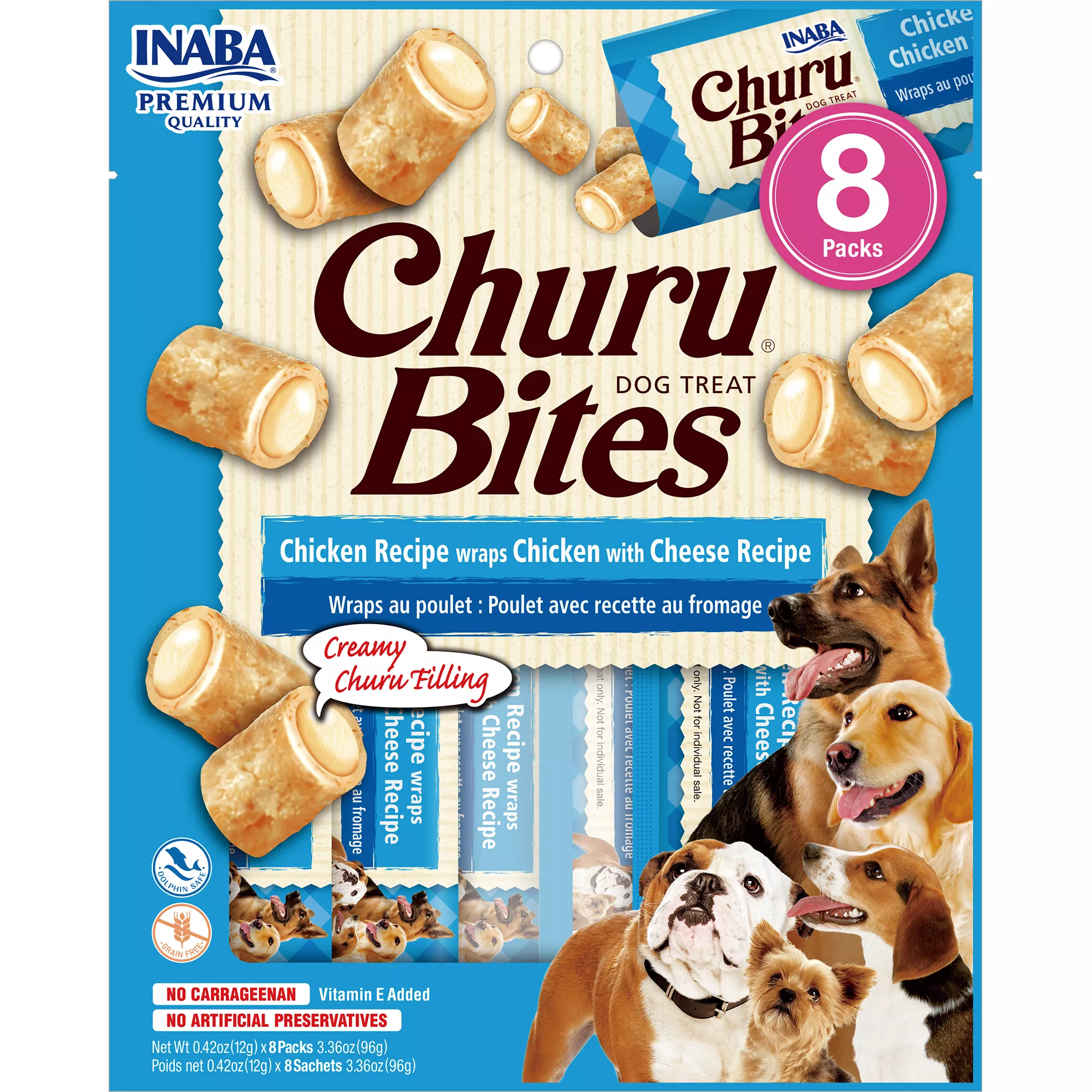 Inaba Churu Bites Dog Treats - Chicken & Cheese