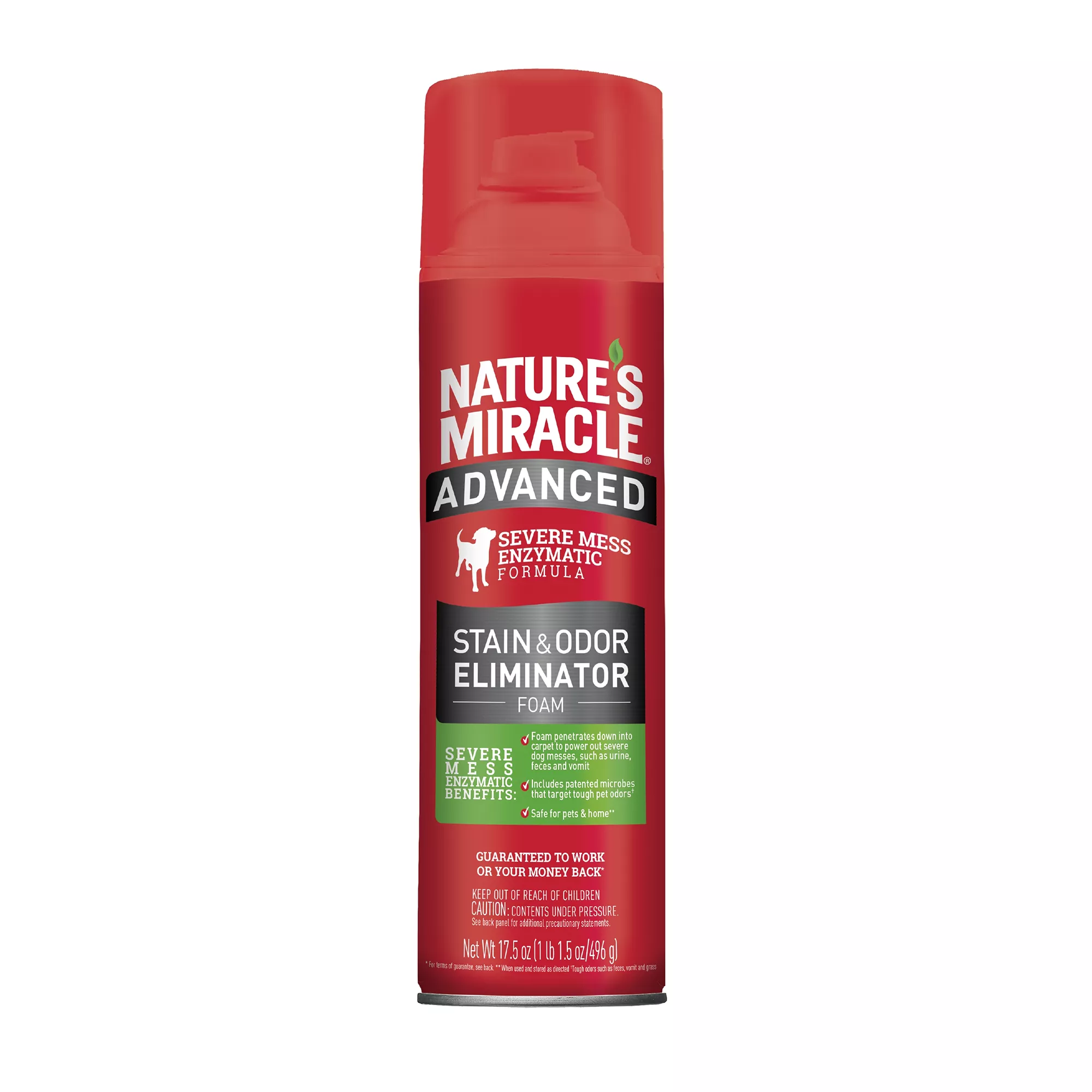 Nature's Miracle® Advanced Stain & Odor Eliminator Foam for Dogs - Severe Mess - 17.5 oz