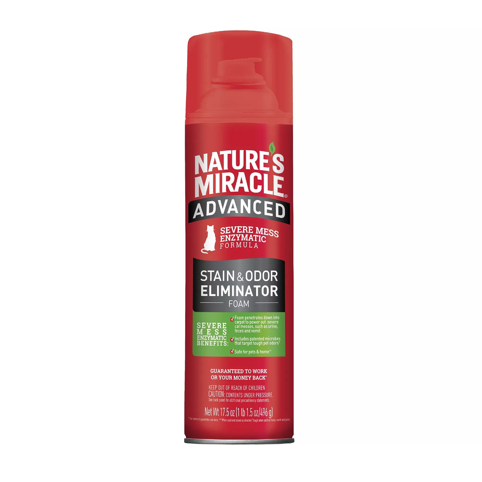 Nature's Miracle® Advanced Stain & Odor Eliminator Foam for Cats - Severe Mess - 17.5 oz