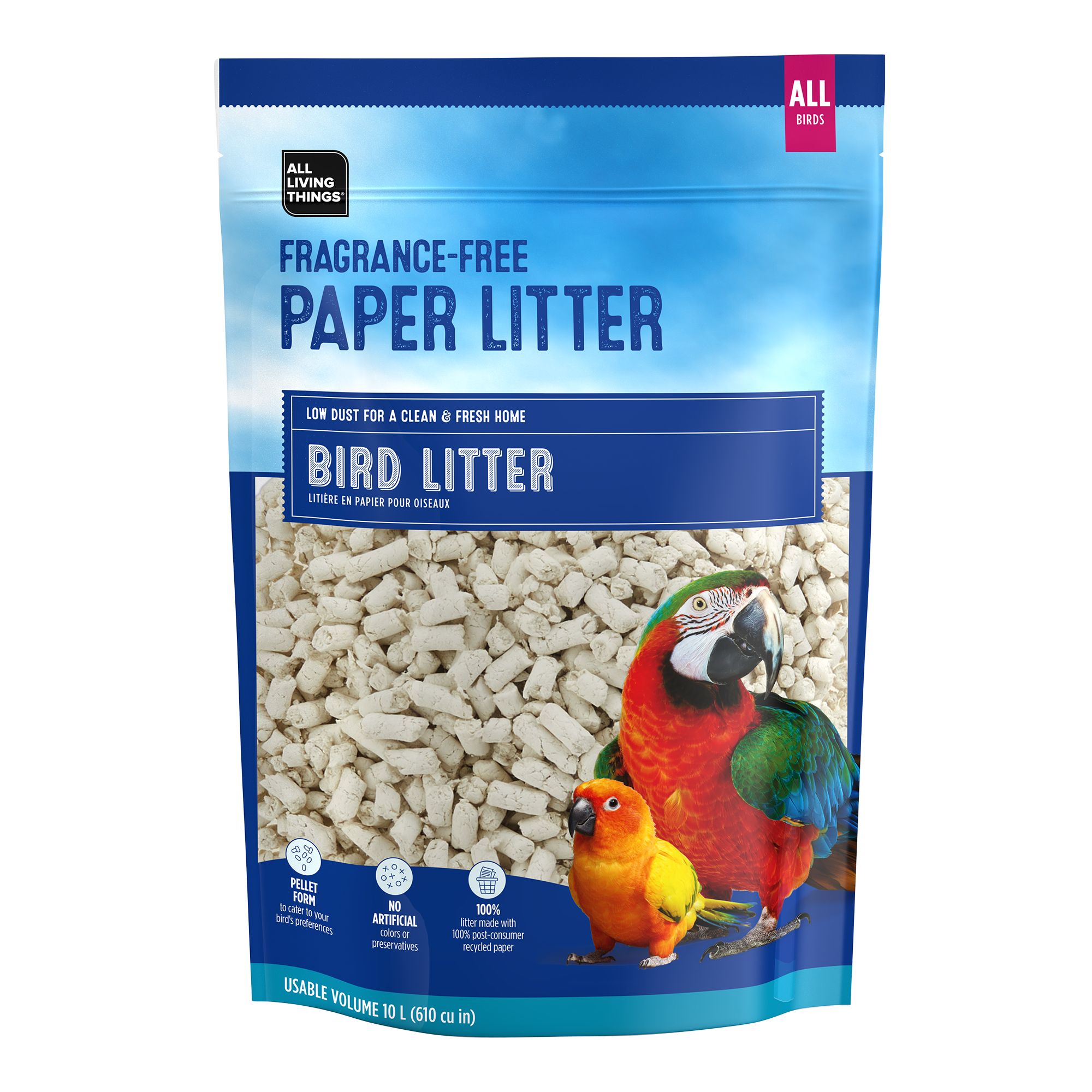 All Living Things Gravel Paper Bird Cage Liners, Size: 11W x 17H | PetSmart