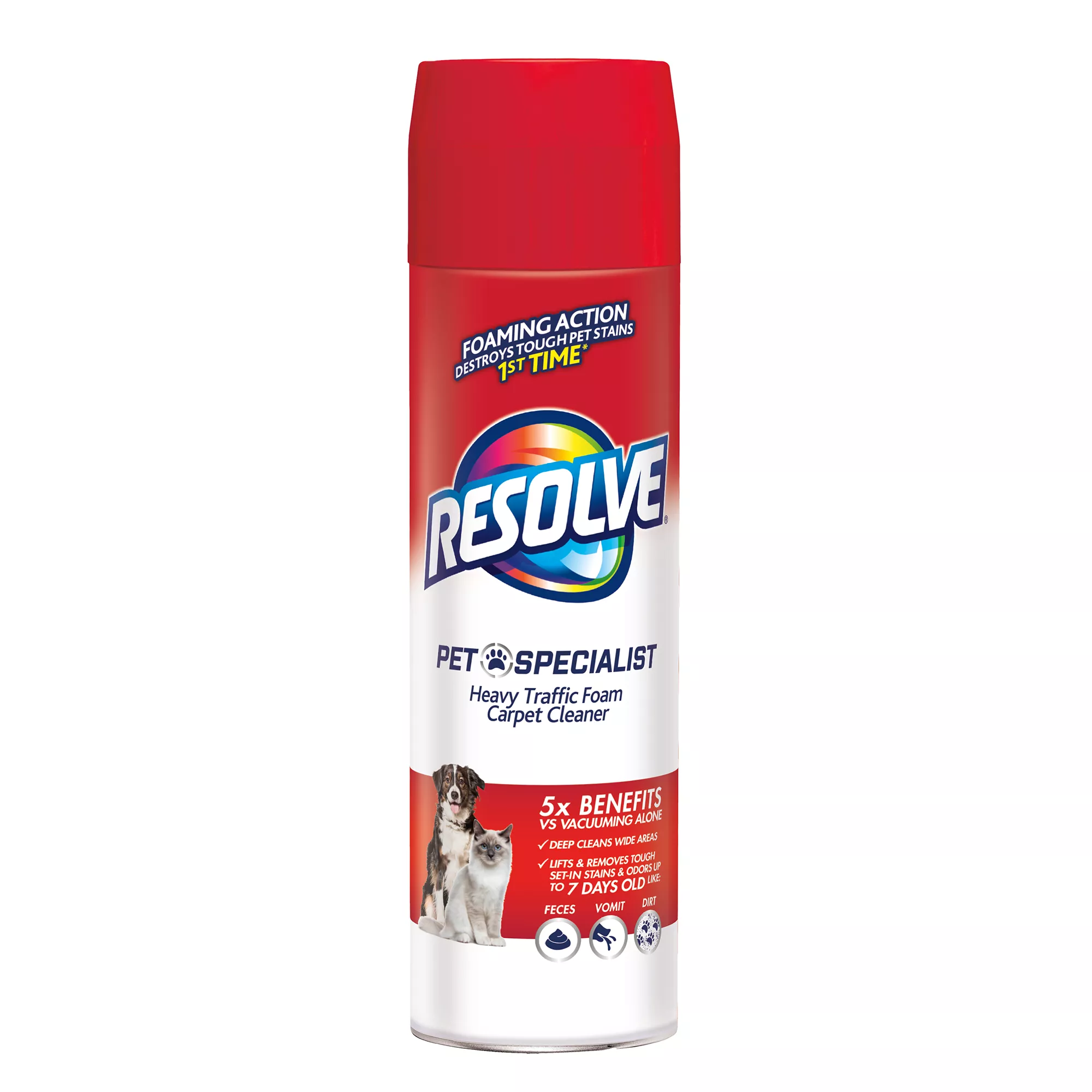 Resolve Pet Specialist Heavy Traffic Foam Carpet Cleaner 22oz