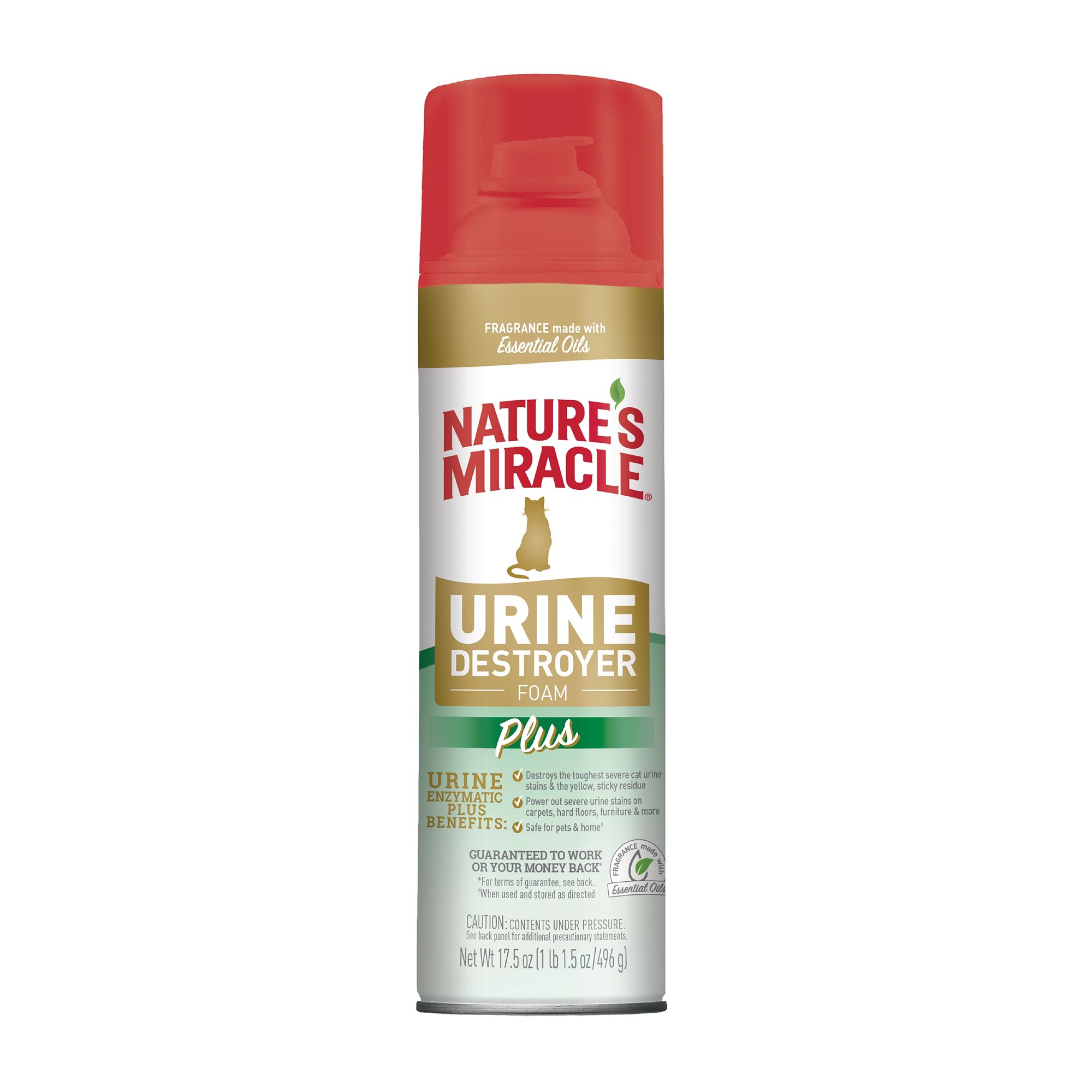 Nature s Miracle Urine Destroyer Foam Plus for Cats 17.5 fl. oz