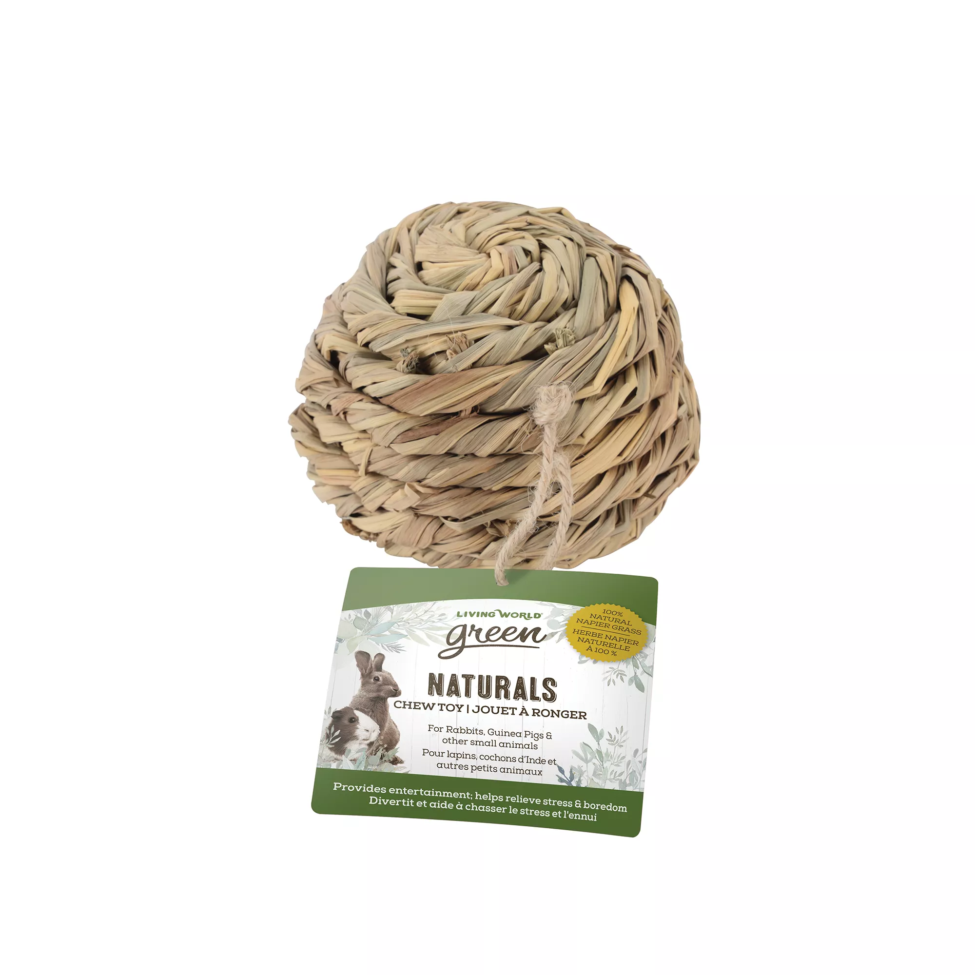 Living World Green Naturals Small Animal Chew Toy Ball