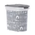 Paw Prints Printed Pet Food Storage Container with Wheels, 26-lb image thumbnail 1
