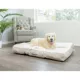 Product Armarkat  Beige & Ivory Snowy Velvet Pillow Dog Bed