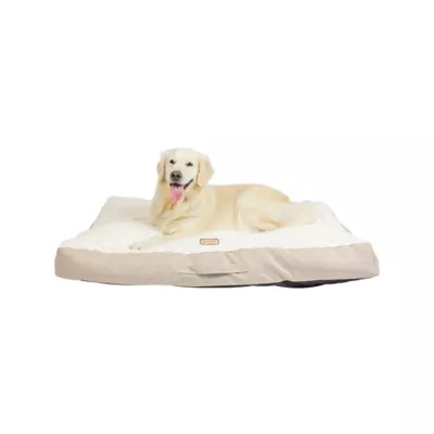 Product Armarkat  Beige & Ivory Snowy Velvet Pillow Dog Bed