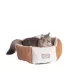 Armarkat Earth Brown & Ivory Cuddler Cat Bed image thumbnail 1