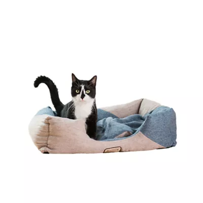 Product Armarkat Cornflower Blue & Beige Cuddler Cat Bed