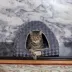 Armarkat Purple & Grey Checkered Covered Cat Bed image thumbnail 3