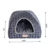 Armarkat Purple & Grey Checkered Covered Cat Bed image thumbnail 5