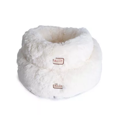 Product Armarkat Ultra-Thick & Soft Plush White Cuddler Pet Bed