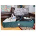 Armarkat Laural Green & Ivory Cuddler Dog Bed image thumbnail 2